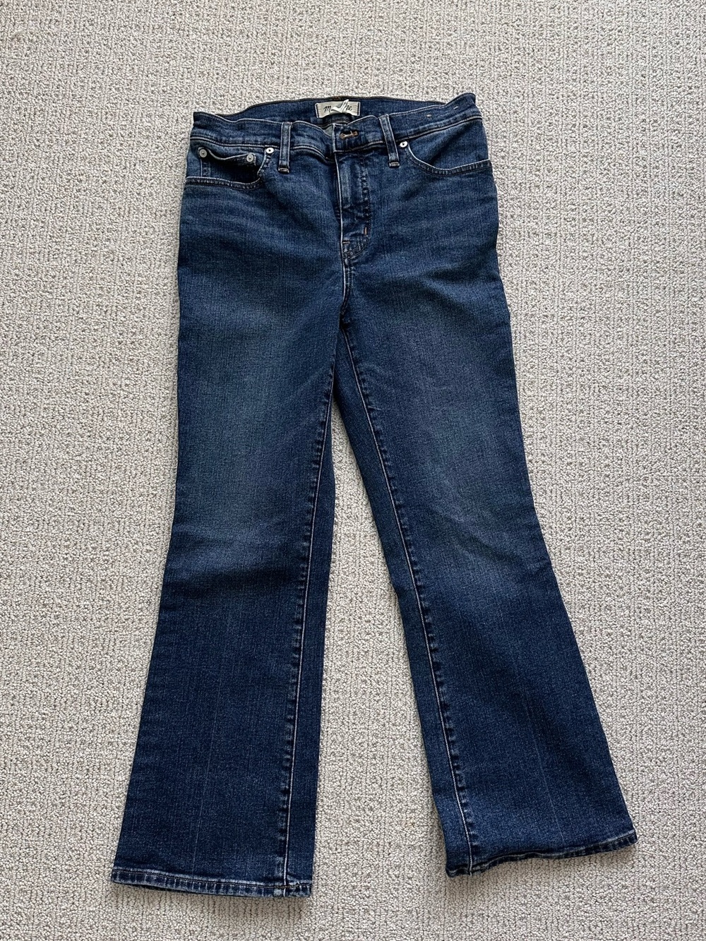 Madewell mid rise kick out jeans